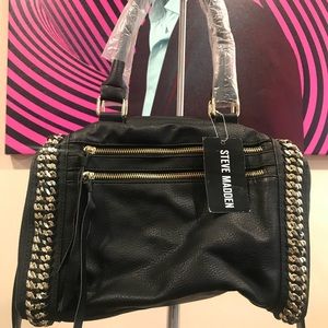 Steve Madden Crossbody Bag with Gold Chain Details